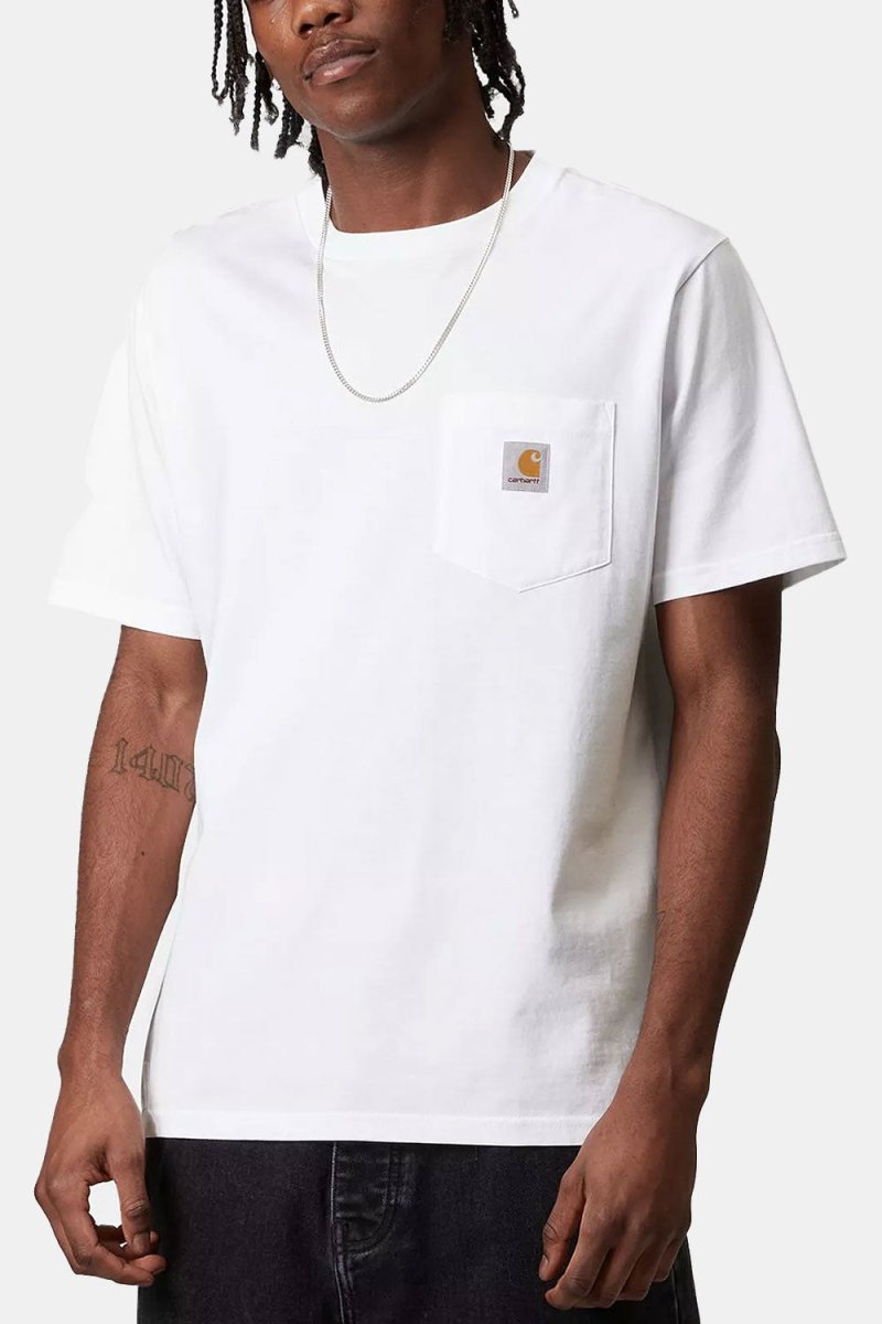Carhartt WIP Short Sleeve Pocket T-Shirt (White) | T-Shirts
