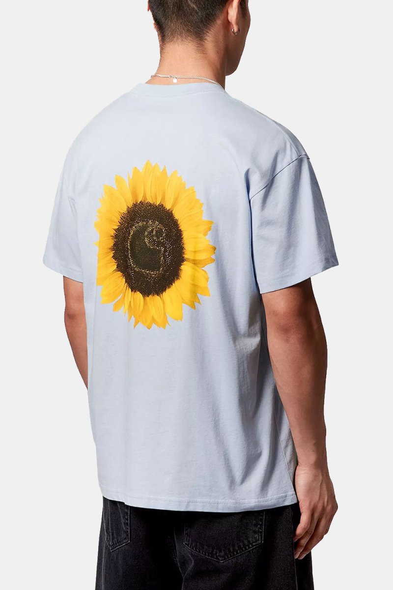 Carhartt WIP Short Sleeve Sunflower T-Shirt (Air Sky) | T-Shirts