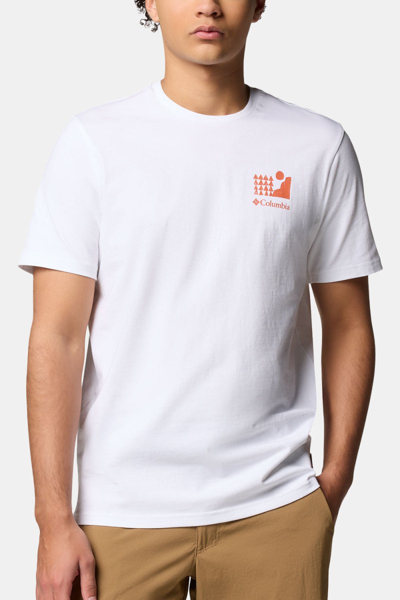 Columbia Explorers Canyon™ Back Short Sleeve Tee (White) | T-Shirts