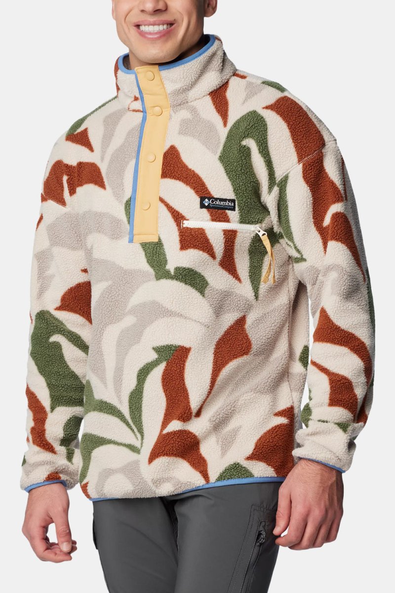 Columbia Helvetia Half Snap Fleece (Flint Grey Floristic Print/Auburn/Cant) | Sweaters