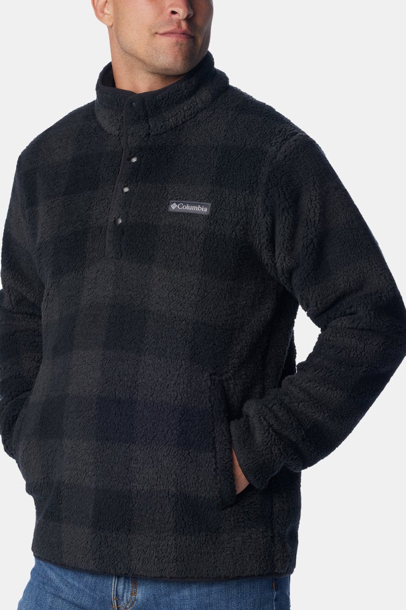 Columbia Rugged Ridge II Sherpa 1/2 Snap (Black Check) | Sweaters
