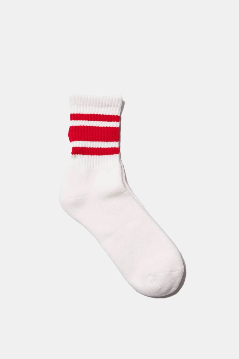 Decka Socks Embroidered Skater Socks (Wrestling/Red) | Socks
