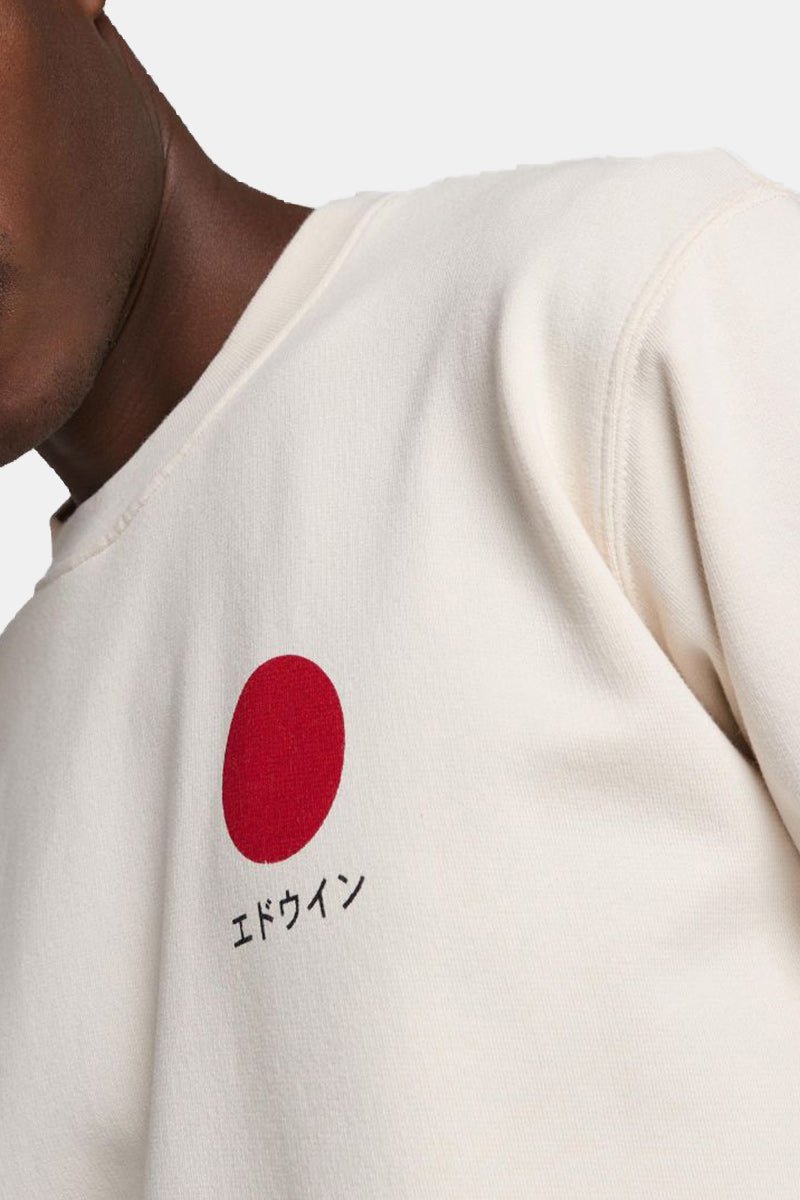 Edwin Japanese Sun Sweatshirt (Whisper White) | Sweaters