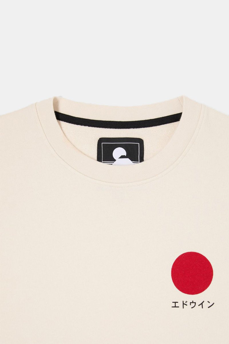 Edwin Japanese Sun Sweatshirt (Whisper White) | Sweaters