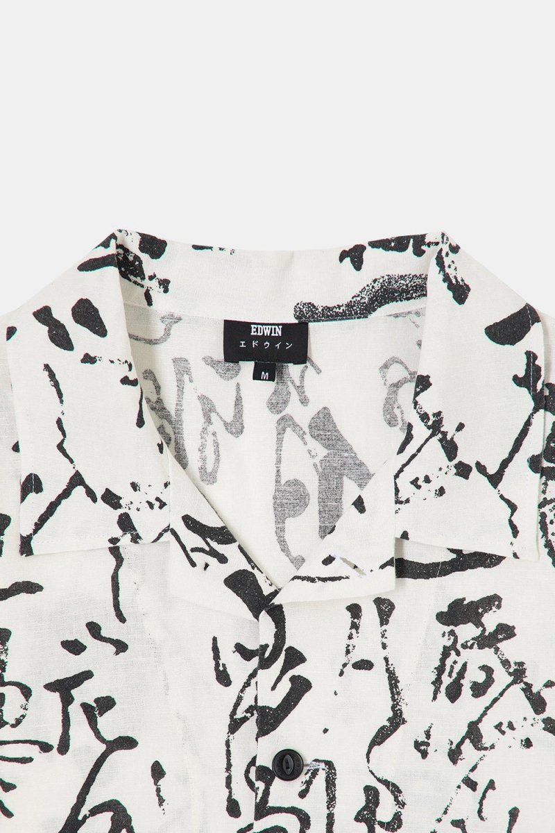 Edwin Private Letter Short Sleeve Shirt (Ecru) | Shirts