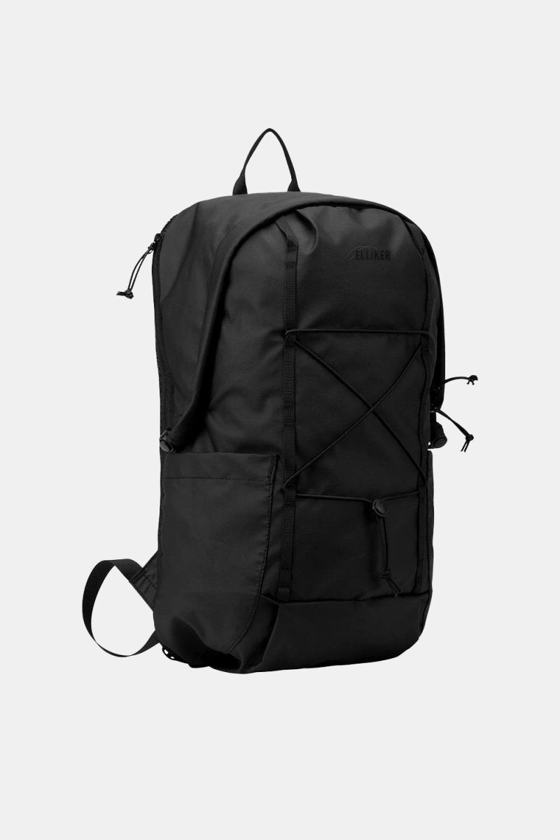 Elliker Kiln Hooded Zip Top Backpack 22L (Black) | Bags