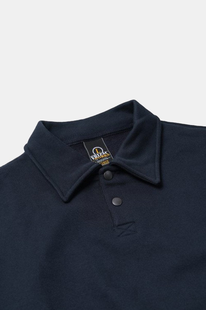 Frizmworks Banding Snap Sweatshirt (Navy) | Sweaters
