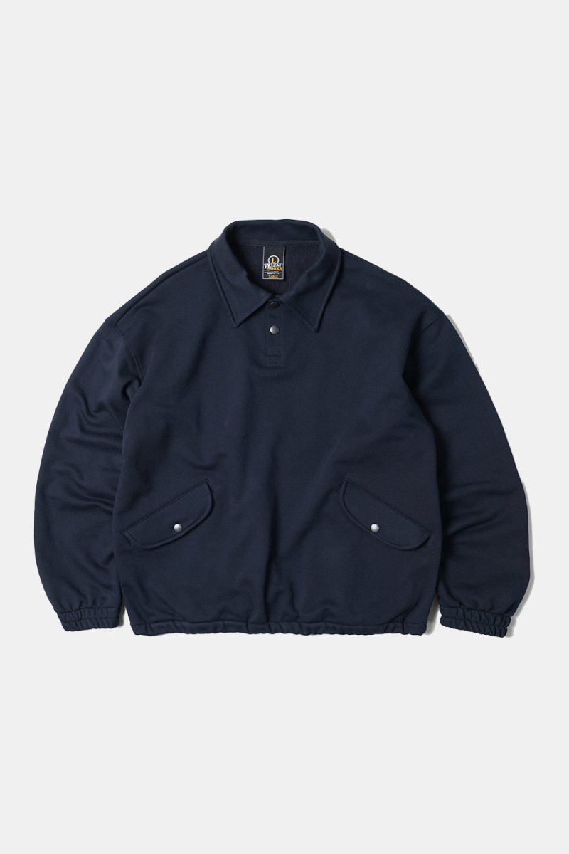 Frizmworks Banding Snap Sweatshirt (Navy) | Sweaters