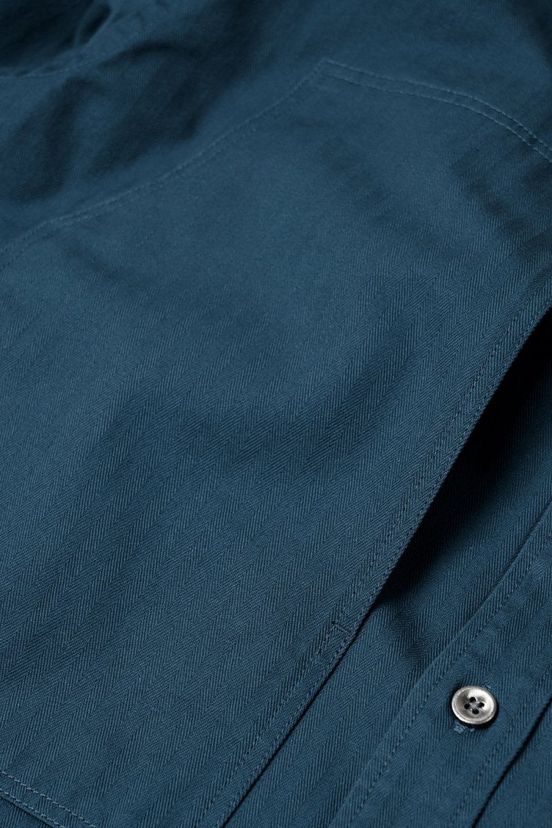 Frizmworks HBT Carpenter Pocket Work Shirt Jacket (Vintage Blue) | Shirts
