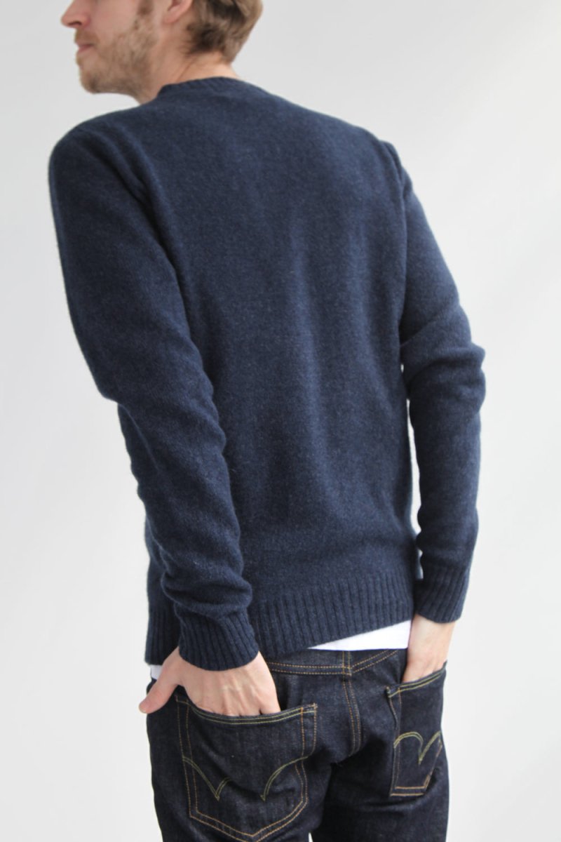 Half-Dozen Supersoft Wool & Cashmere Crew (Bakjal Navy) | Knitwear