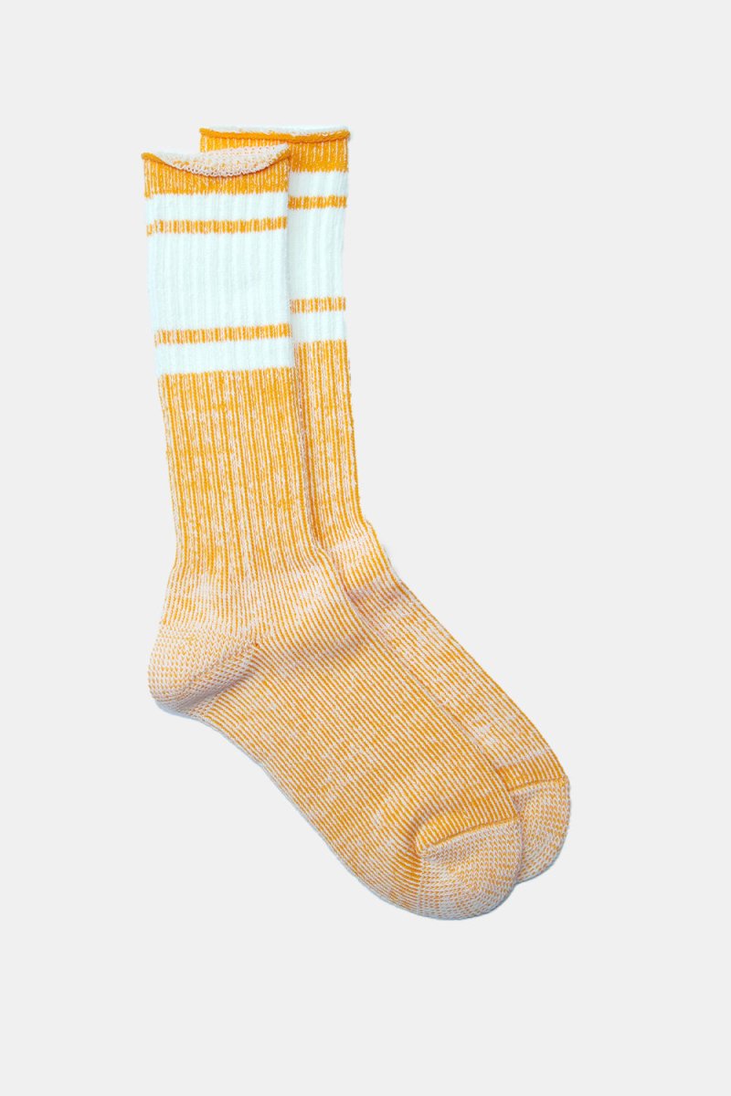 Kinari Skater Plating Crew Socks (Yellow) | Socks