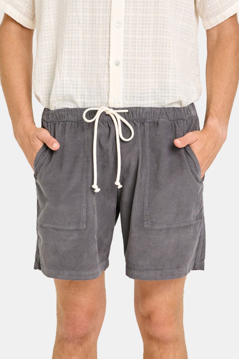La Paz Formigal Baby Cord Beach Shorts (Smoked Pearl) | Shorts
