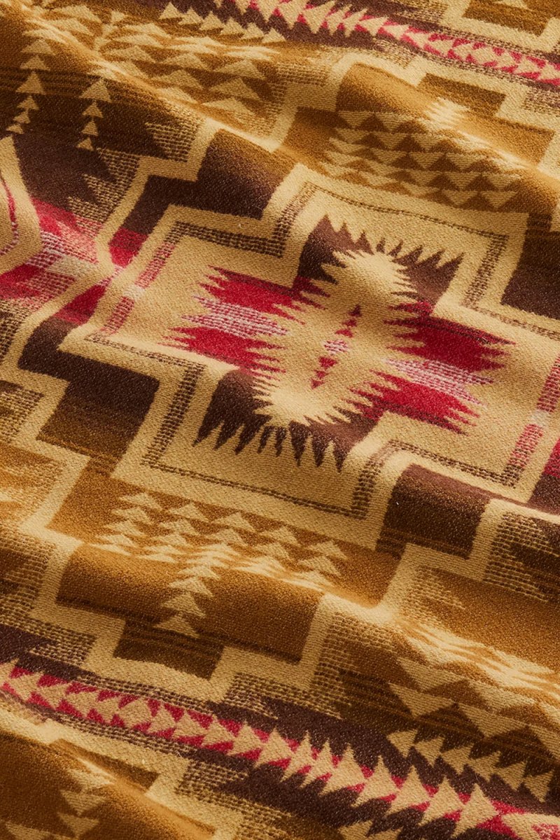 Pendleton Harding Star Fringed Throw (Bronze) | Homeware