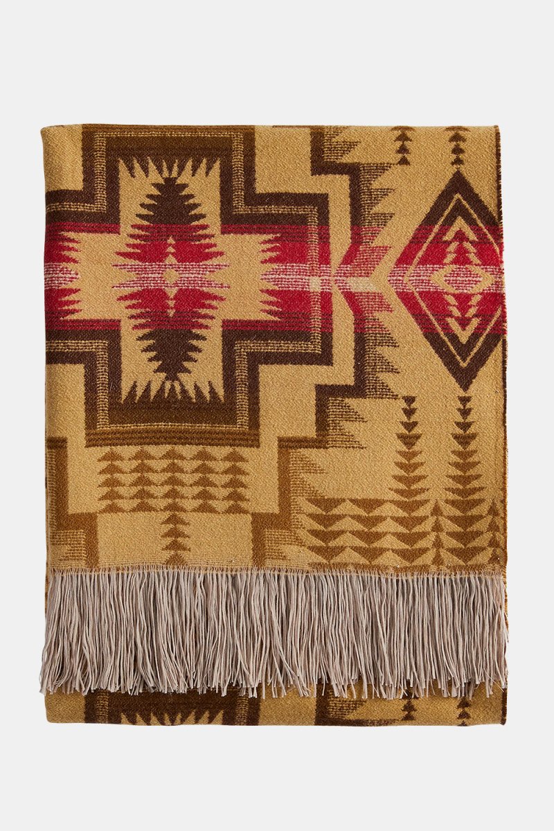 Pendleton Harding Star Fringed Throw (Bronze) | Homeware