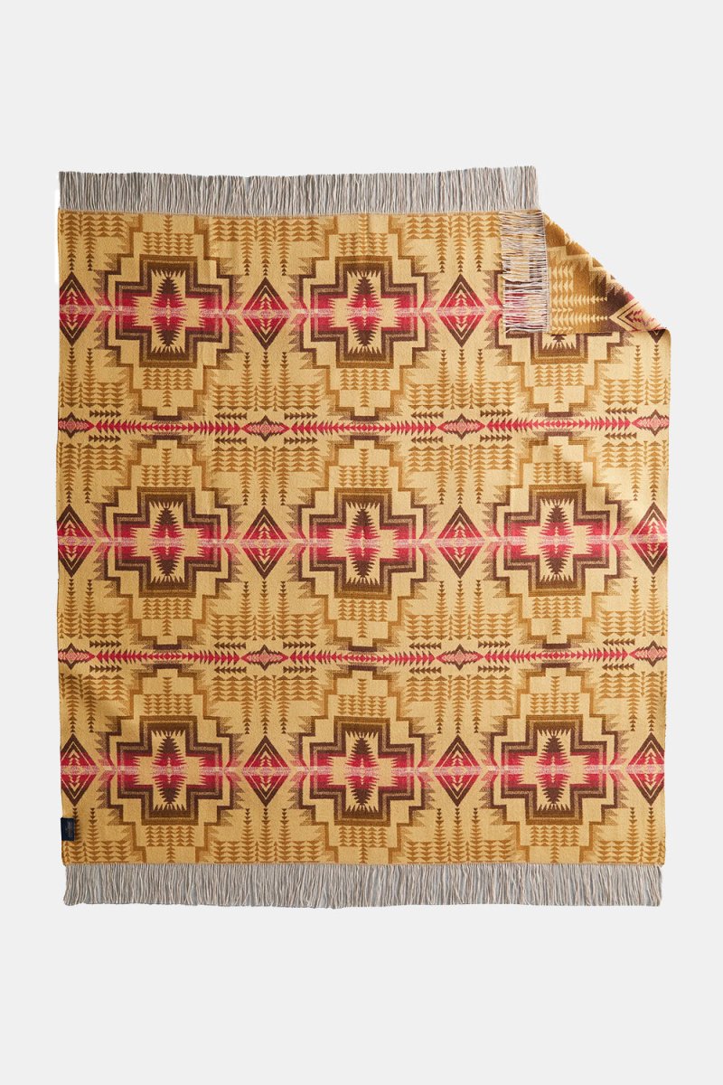 Pendleton Harding Star Fringed Throw (Bronze) | Homeware