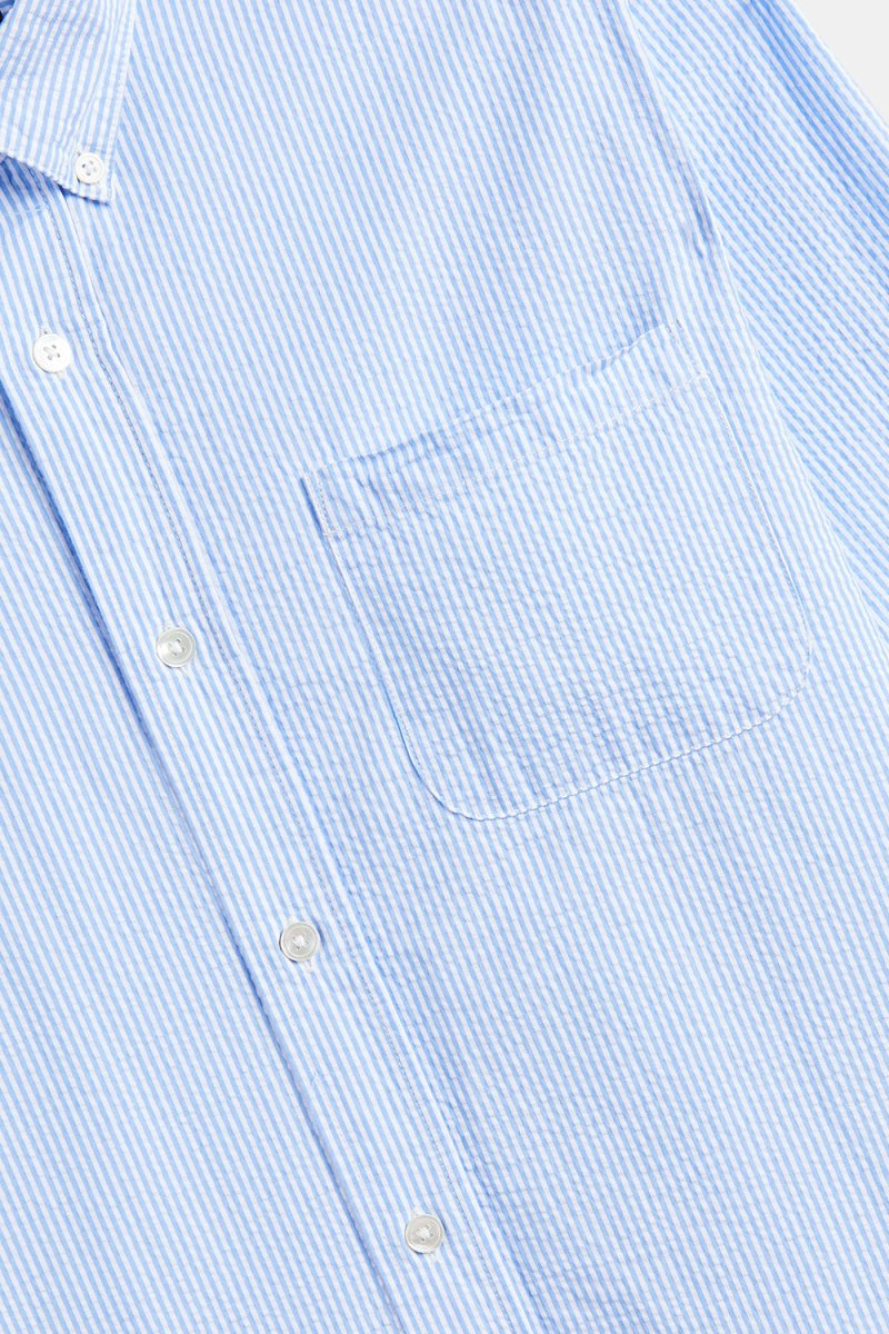 Portuguese Flannel Atlantico Stripe Shirt (Blue) | Shirts