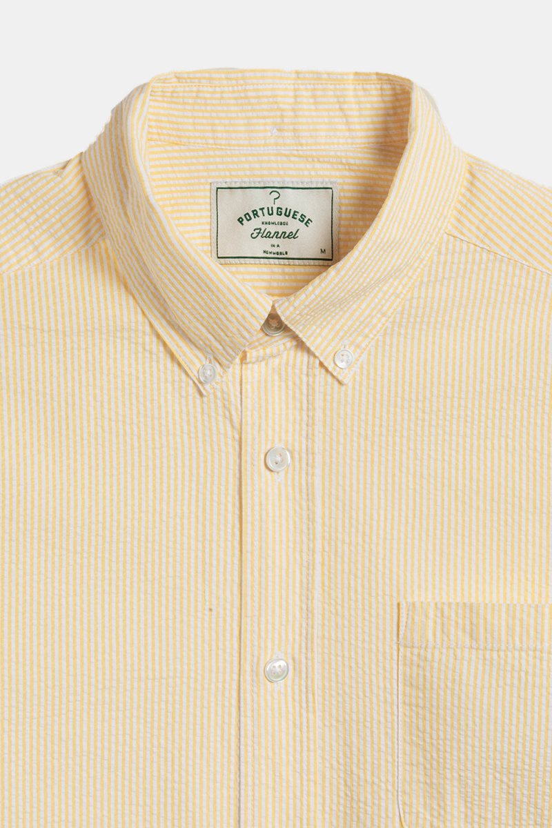 Portuguese Flannel Atlantico Stripe Shirt (Light Yellow) | Shirts
