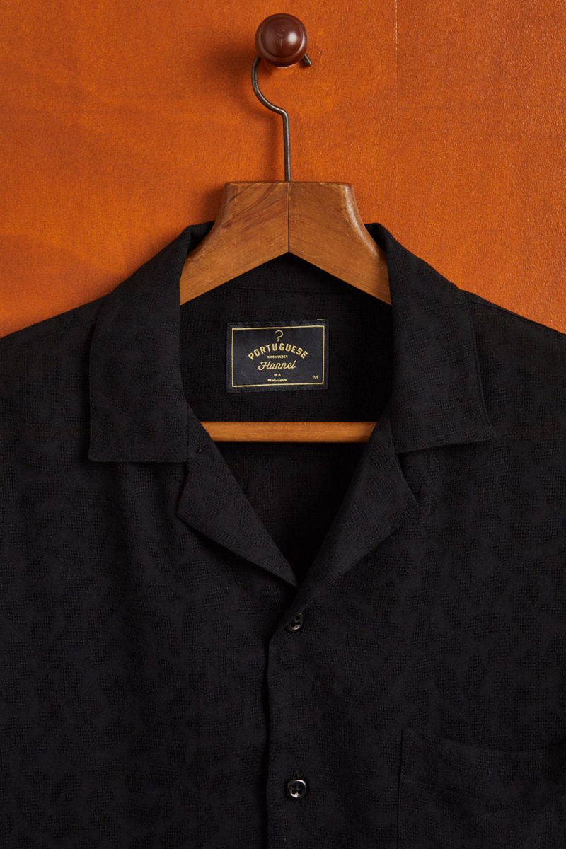 Portuguese Flannel Modal Cobra Shirt (Black) | Shirts