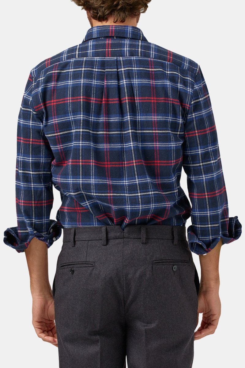 Portuguese Flannel Pop Up ESP Check Shirt (Blue / White / Red) | Shirts