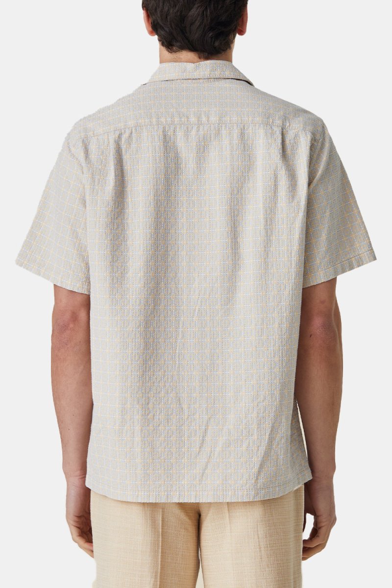 Portuguese Flannel Tile Shirt (Blue/Beige) | Shirts