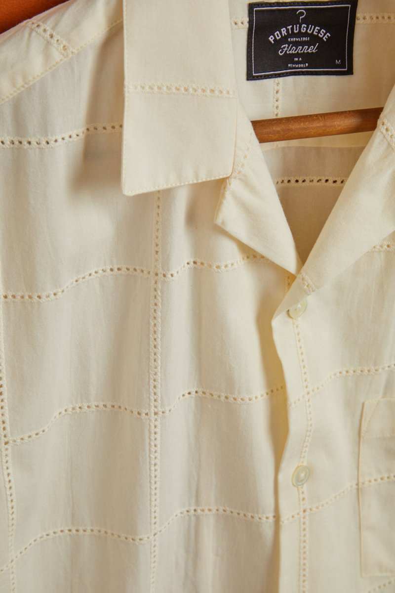 Portuguese Flannel TV Towel Shirt (White) | Shirts