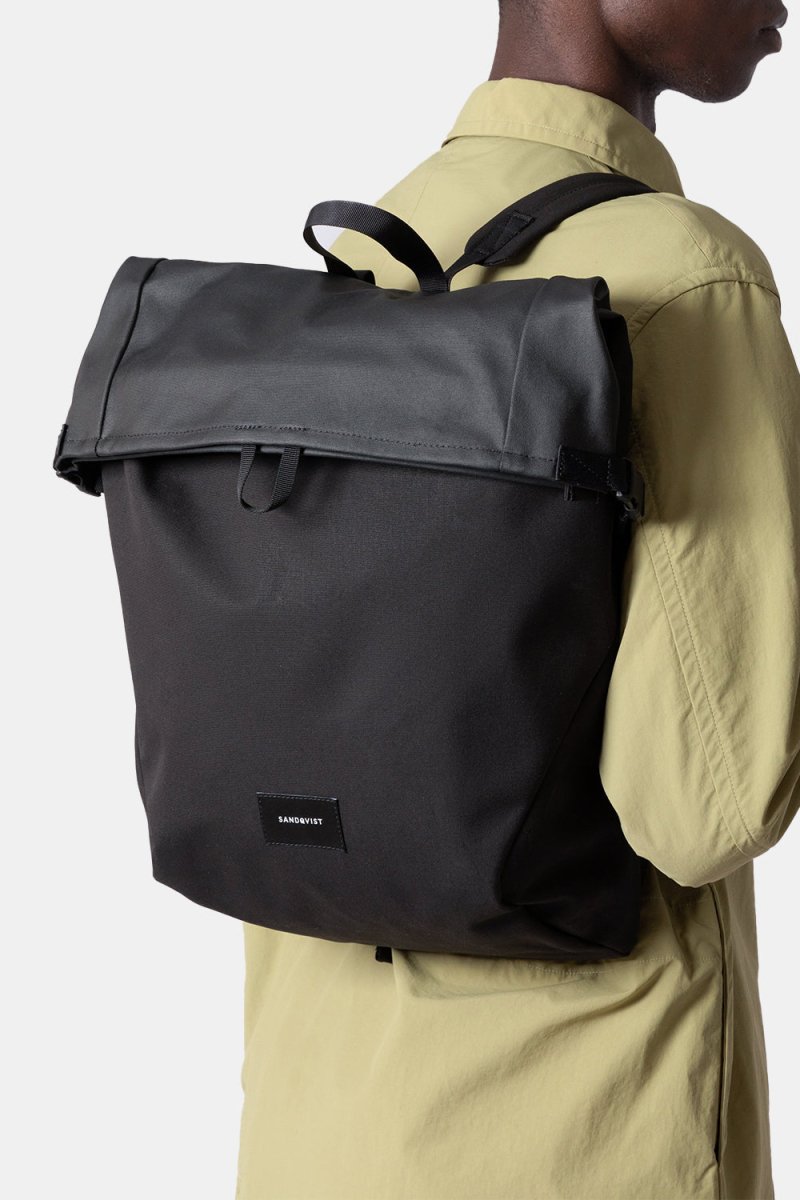 Sandqvist Alfred Backpack (Black/Black Webbing) - Main Image