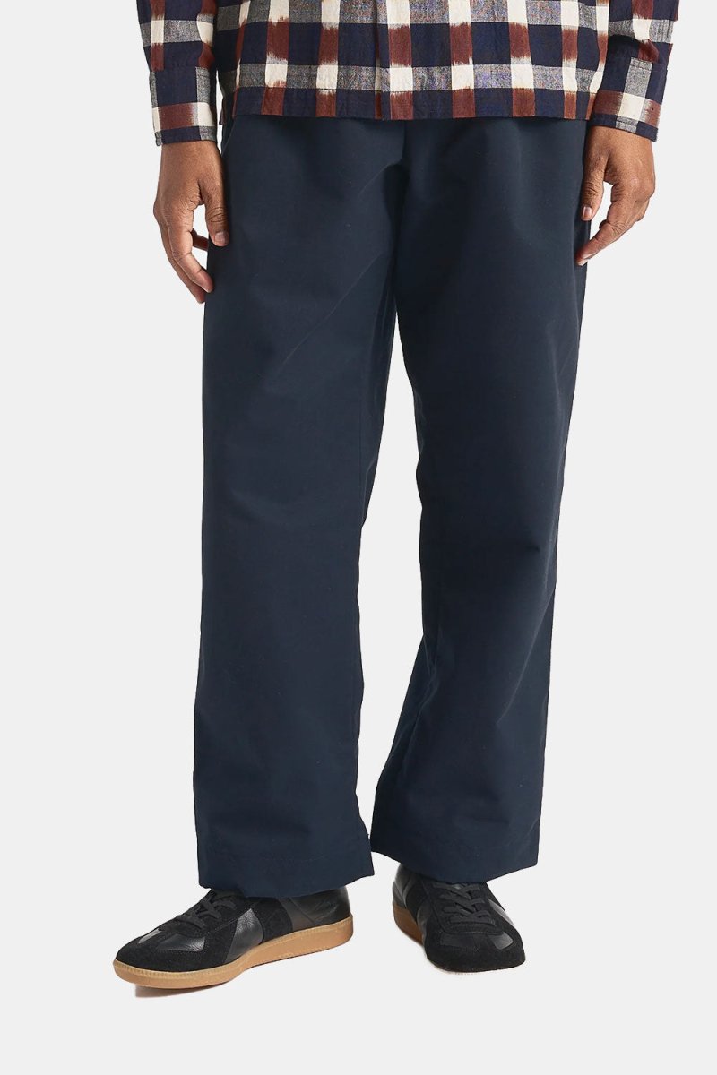 Universal Works Duke Pants (Navy Brushed Polytech) | Trousers