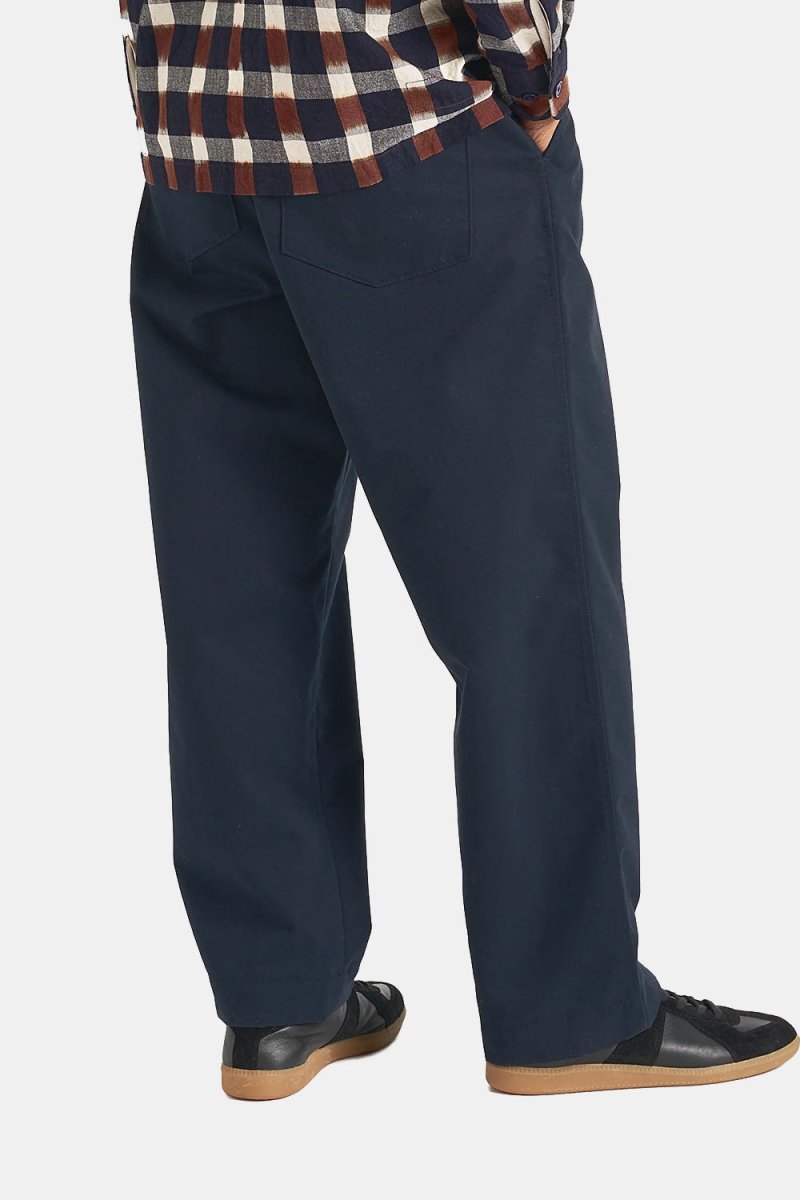 Universal Works Duke Pants (Navy Brushed Polytech) | Trousers