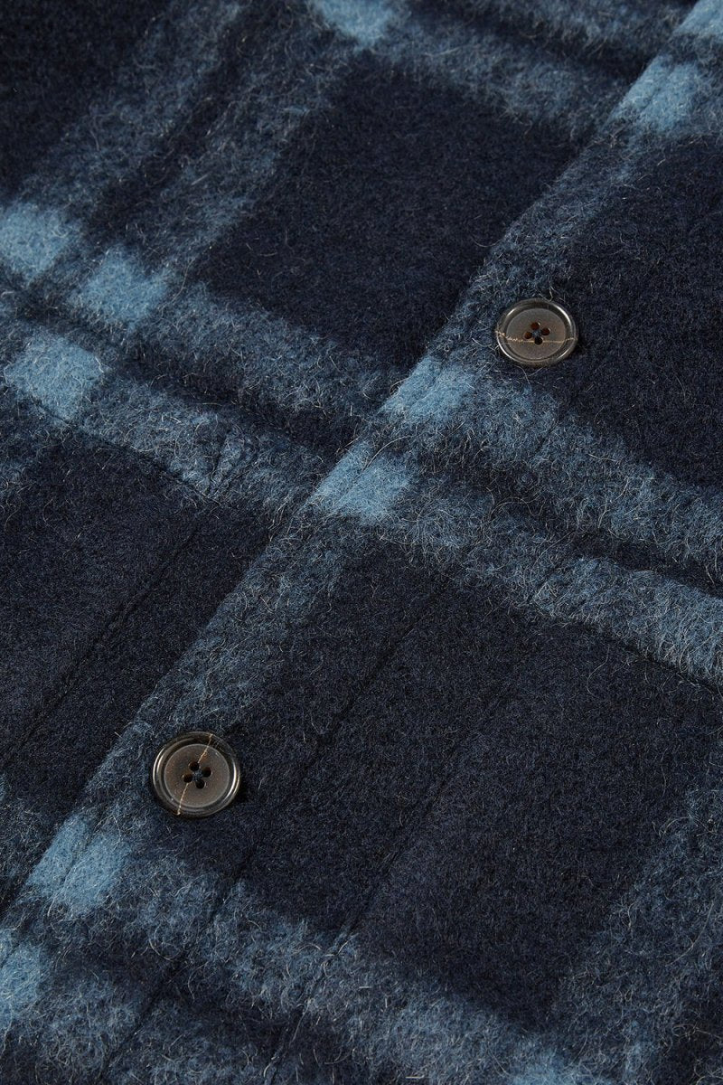Universal Works Field Jacket (Navy Soft Wool Fleece) | Jackets