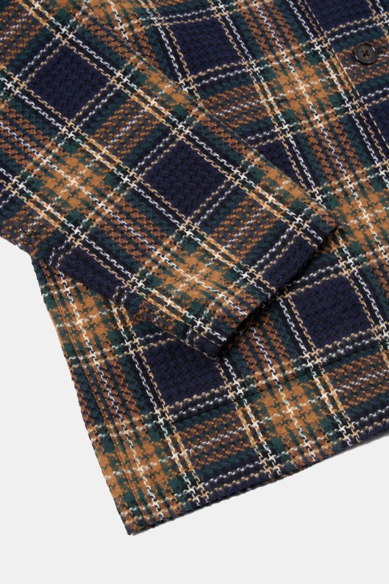 Universal Works Lake Cotton Easy Jacket (Navy/Green) | Coats & Jackets