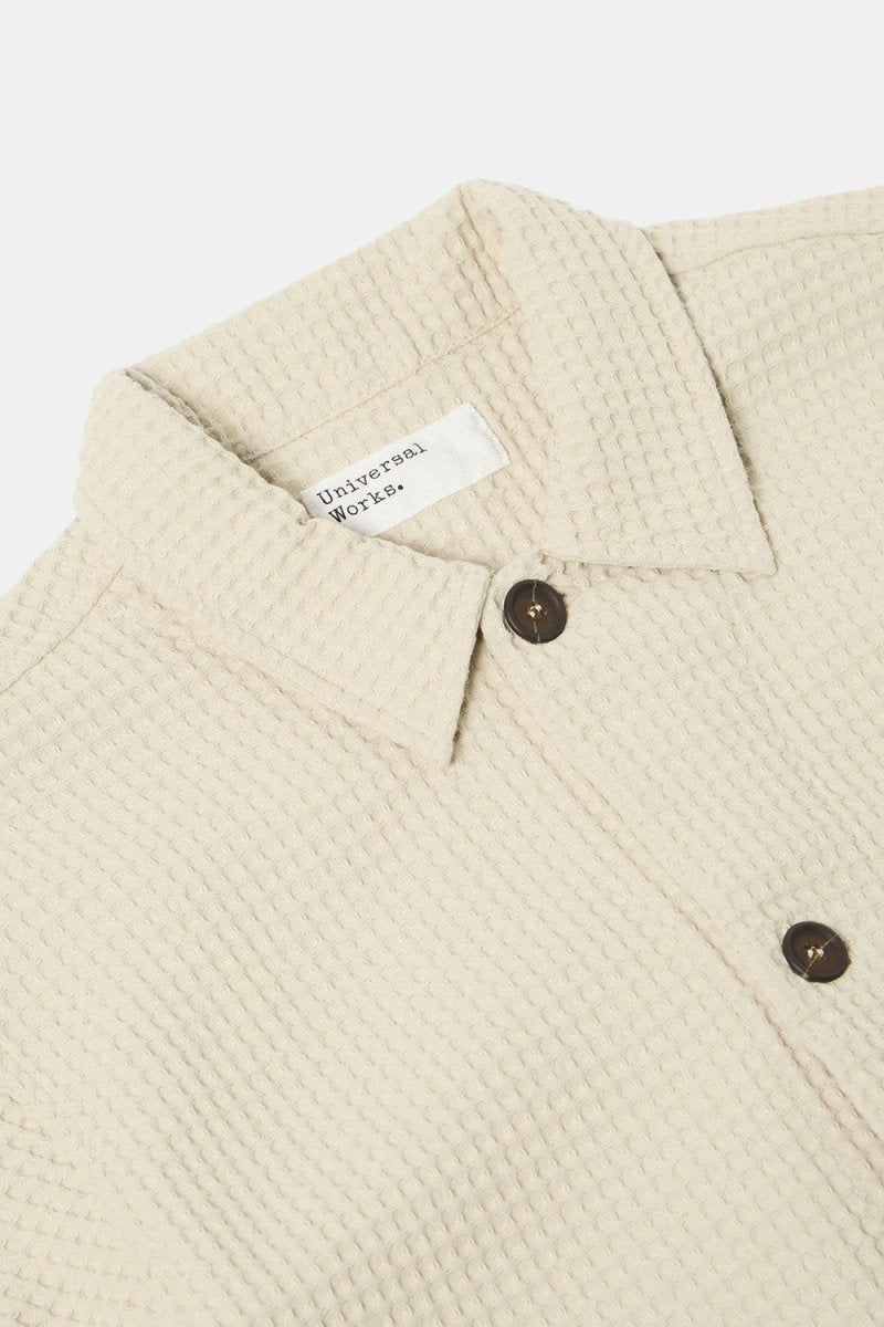 Universal Works Tech Overshirt (Driftwood Pike Waffle) | Shirts