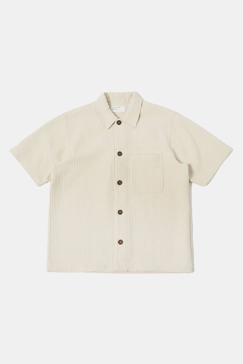 Universal Works Tech Overshirt (Driftwood Pike Waffle) | Shirts