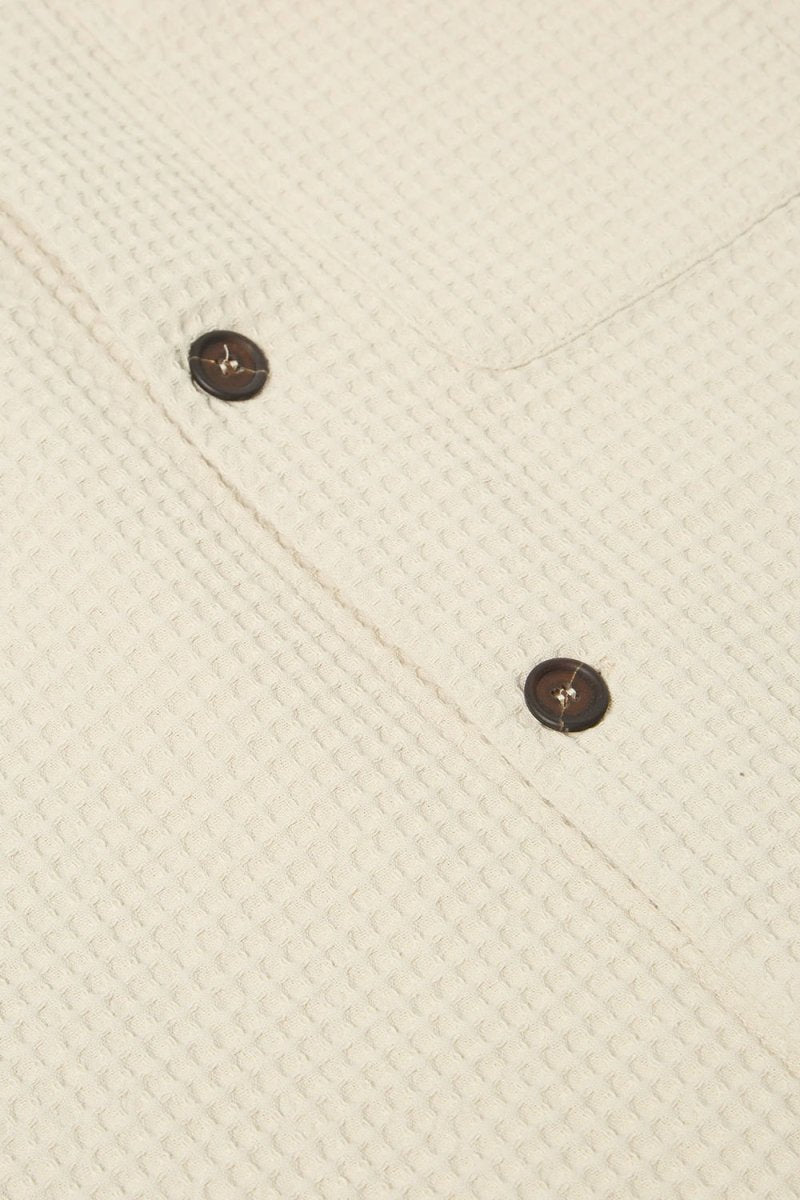 Universal Works Tech Overshirt (Driftwood Pike Waffle) | Shirts