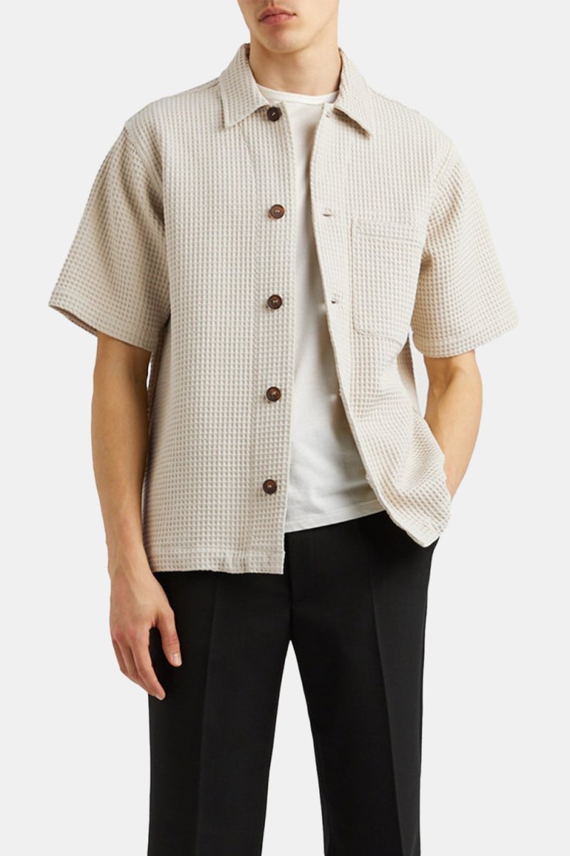 Universal Works Tech Overshirt (Driftwood Pike Waffle) | Shirts