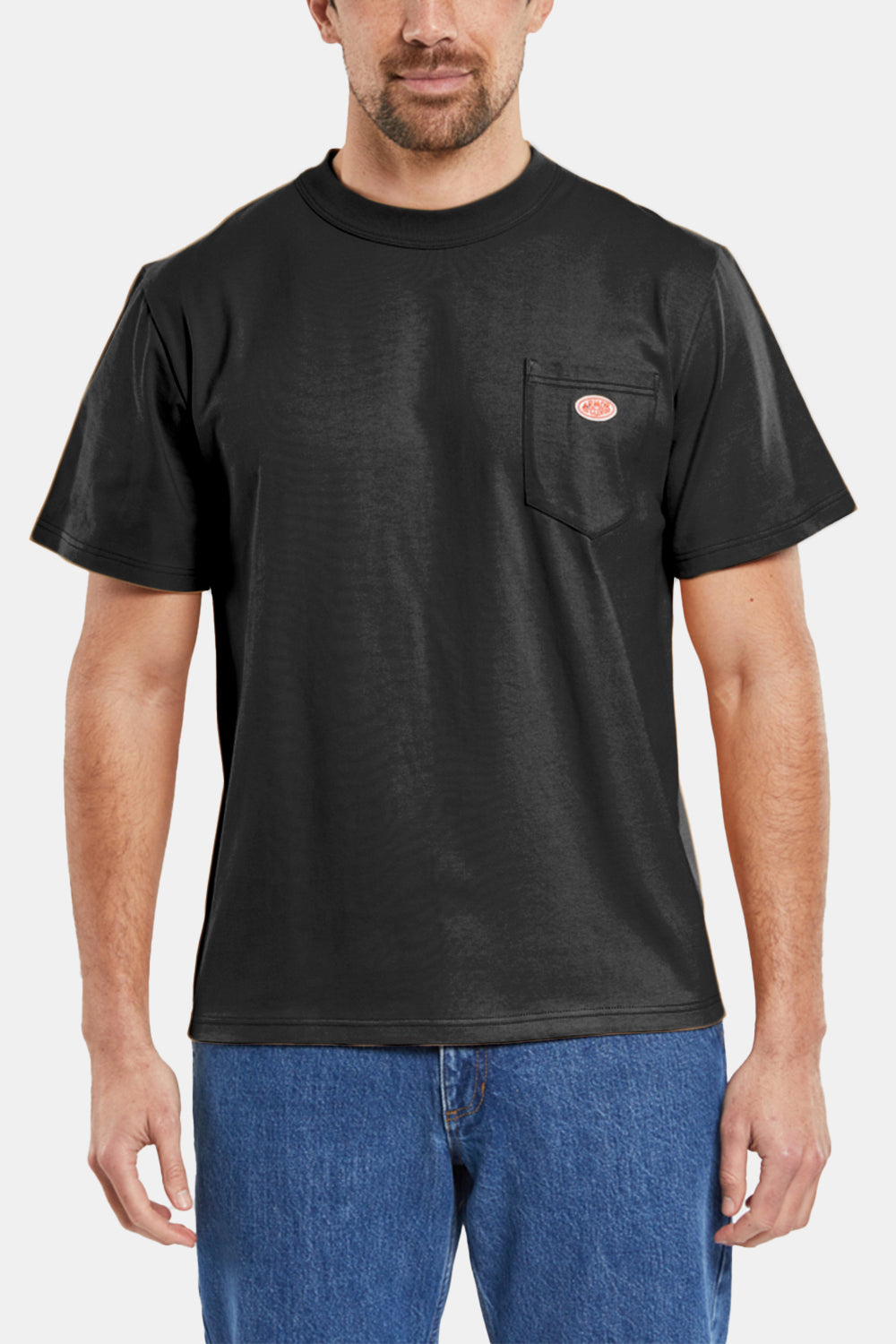 Armor Lux Heritage Pocket Organic Callac T-Shirt (Noir Black) | Number Six