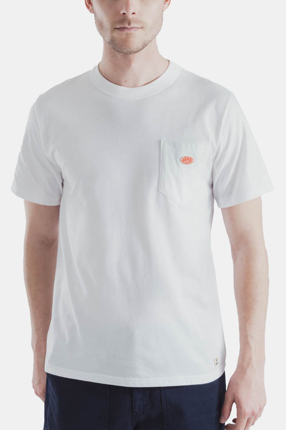 Armor Lux Heritage Classic Organic Pocket T-Shirt (White)