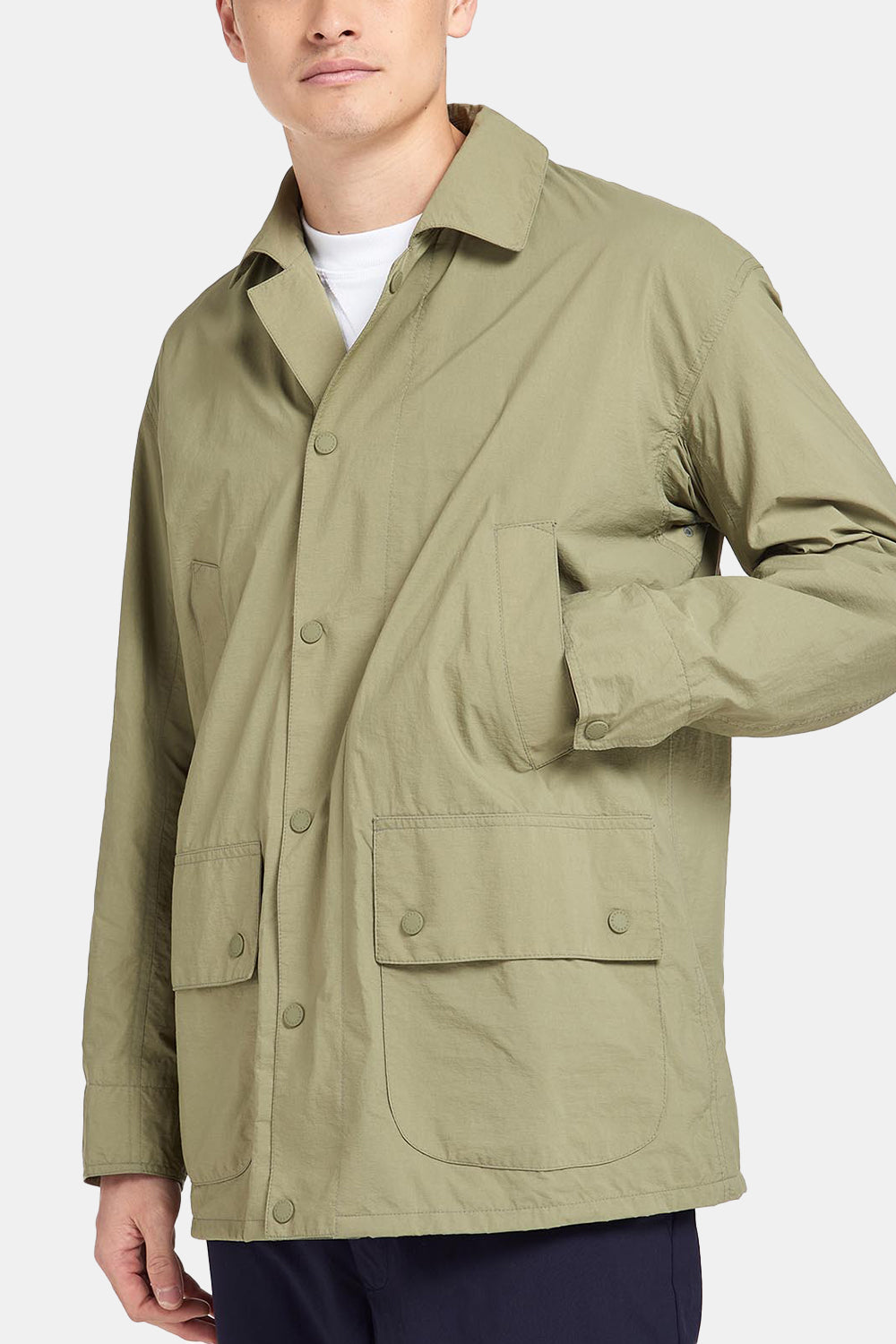 Barbour White Label Kyoto Casual (Bleached Olive) | Number Six
