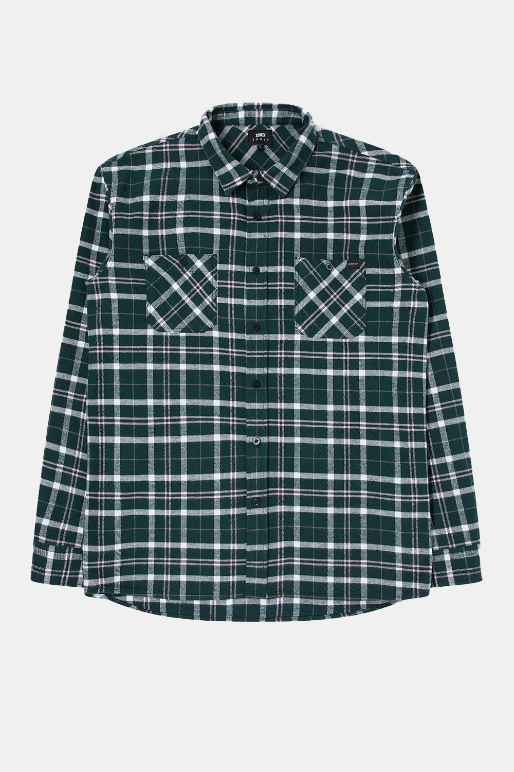Edwin Labour Shirt LS (Pine Grove Pink Garment Wash) | Number Six