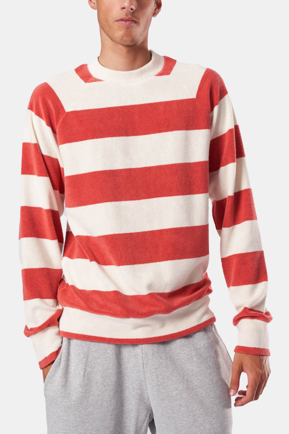 La Paz Cunha Striped Sweatshirt (Coral Towel) | Number Six