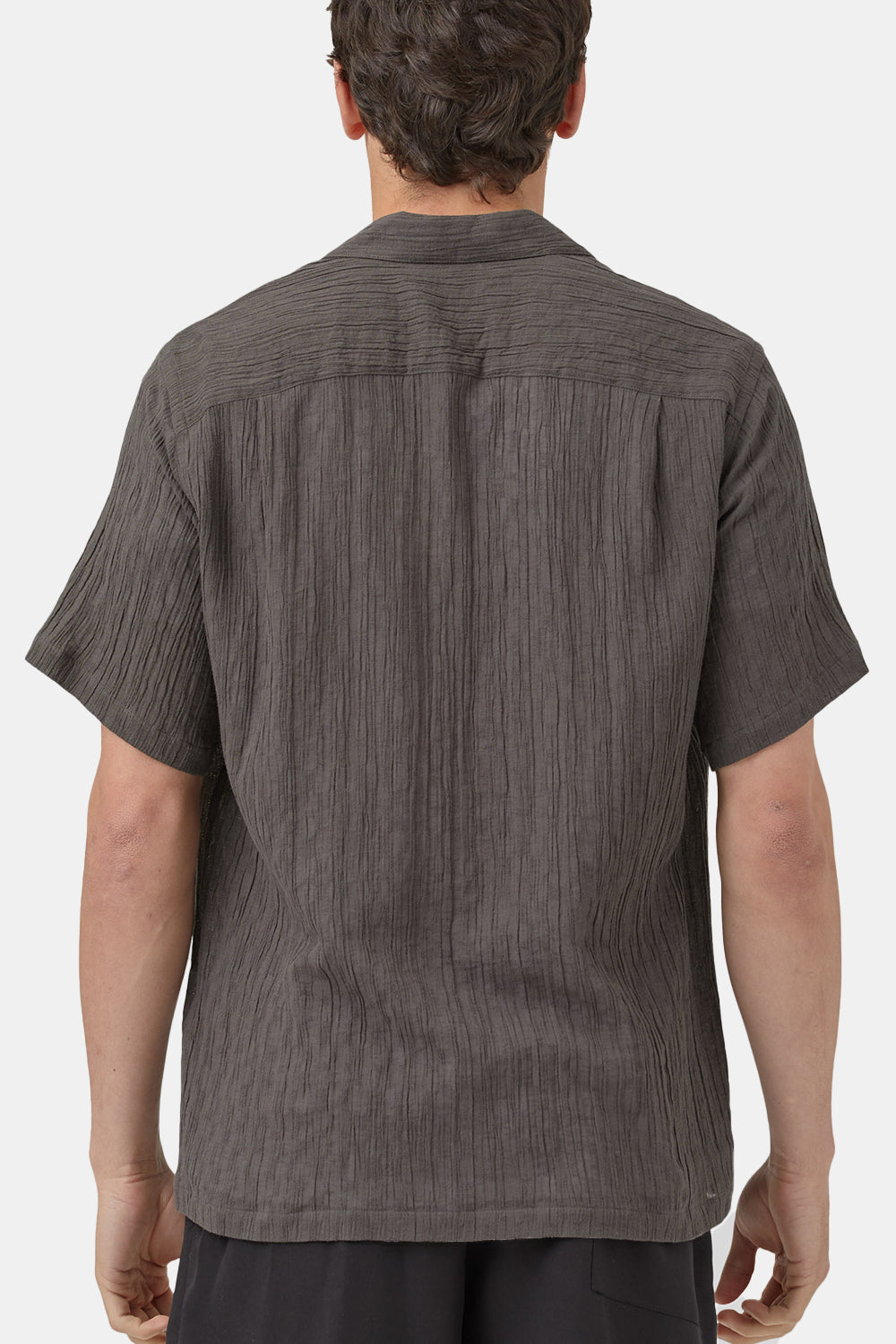 Portuguese Flannel Nori Shirt (Dark Grey) | Number Six