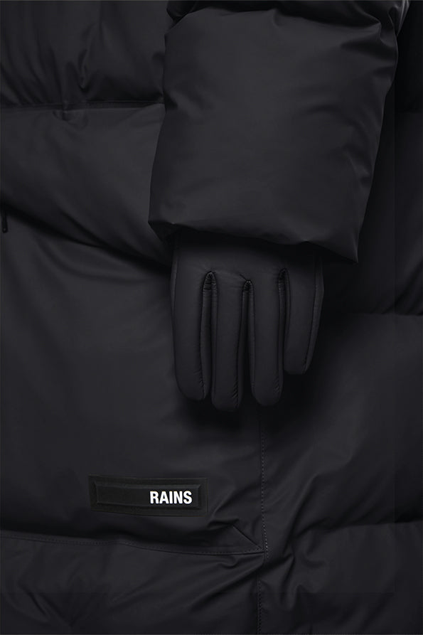 Rains Fleece Lined Touchscreen Tipped Gloves (Black)