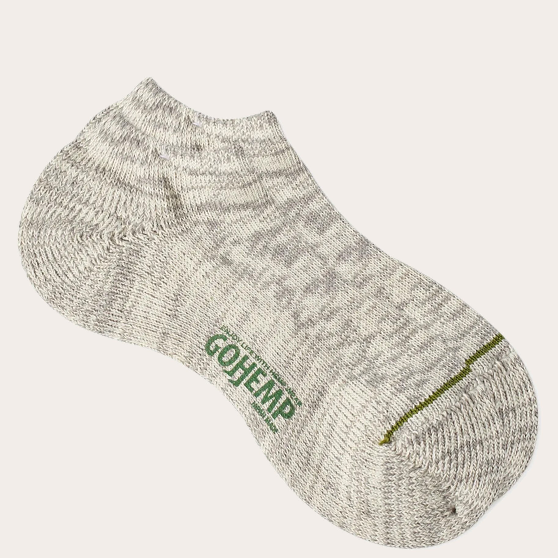 Anonymous Ism Go Hemp Organic Cotton Pile Ankle Sock - Grey | Number Six