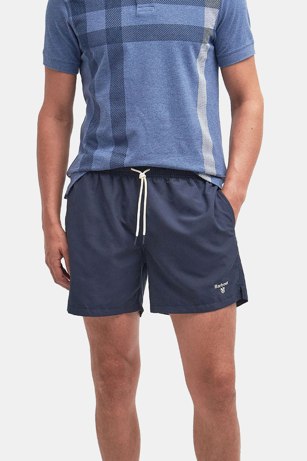 Barbour Staple Logo Swim Shorts (Navy)