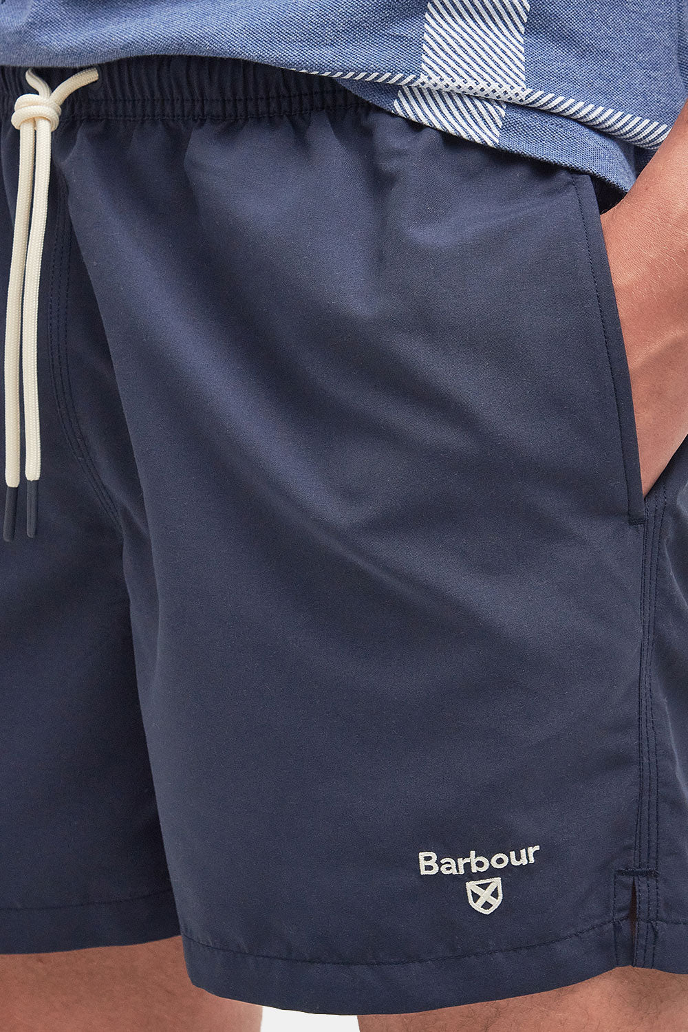 Barbour Staple Logo Swim Shorts (Navy)