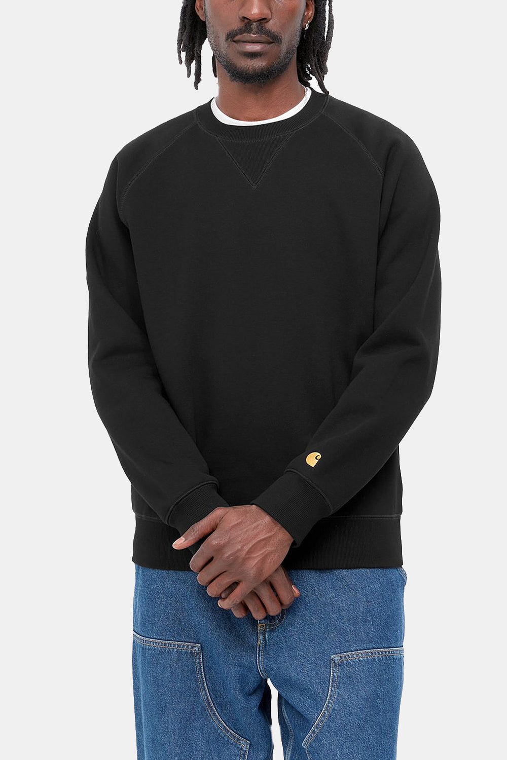 Carhartt WIP Chase Heavy Sweatshirt (Black &amp; Gold)