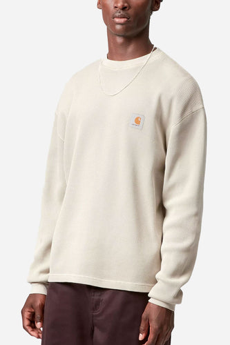 Carhartt WIP Long Sleeve Vista Waffle T-Shirt (Fleur De Sel)