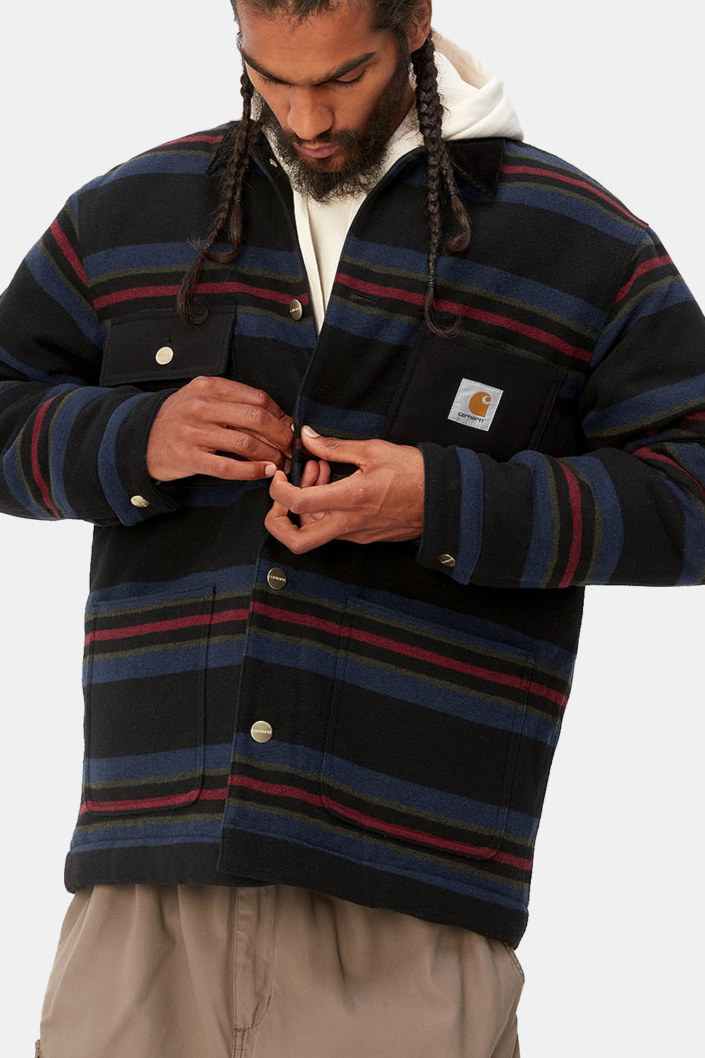 Carhartt WIP Oregon Jacket (Starco Stripe/Black)