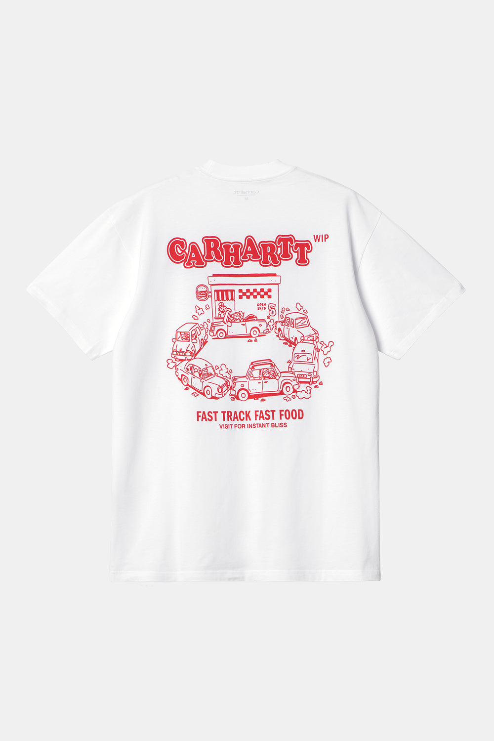 Carhartt WIP Short Sleeve Fast Food T-Shirt (White)
