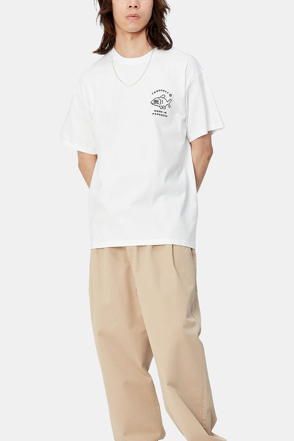 Carhartt WIP Short Sleeve Icons T-Shirt (White/Black)