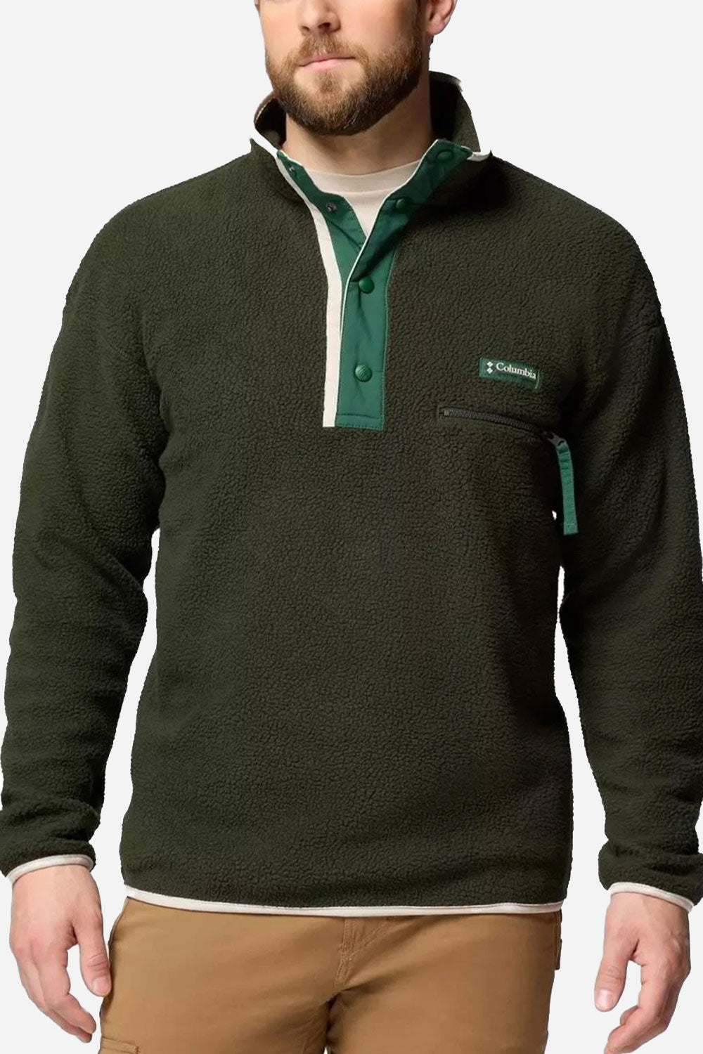 超希少‼︎ グリーンジャケット シェブロン ベネチア Columbia Helvetia™ II Half Snap Fleece (Greenscape)